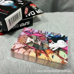 Novo 54 pçs cartões anime dos desenhos animados danganronpa cosplay tabuleiro cartões de jogo poker brinquedos presente - Image 3