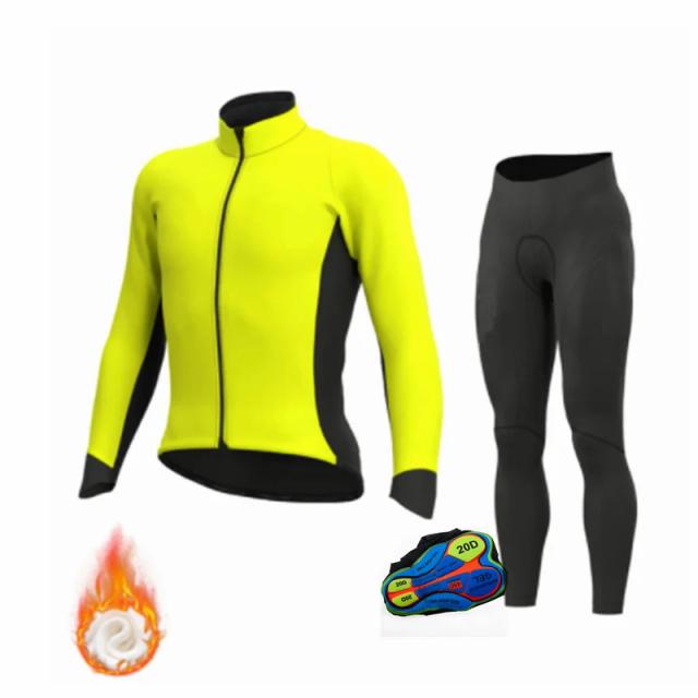 Calças Térmicas para Ciclismo Masculino 20D Gel - Conjuntos Inverno 2022 para MTB e Roupas de Bicicleta