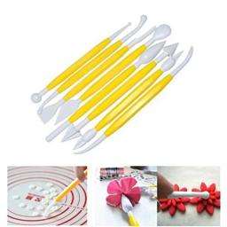 Cortador de massa para cobertura de bolo, 8 espaços, 16 padrões, flor, açúcar, ferramentas para modelagem, argila, fondant, ferramenta de decoração de bolo - Image 5