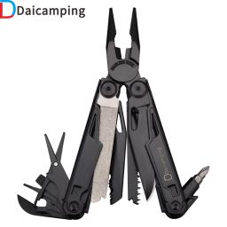 Daicamping-Multifuncional EDC Multi Tools, Camping Gear Blade, Multitools Clip, Exército Swiss Folding Multi Knife, 7CR17MOV - Image 1