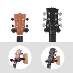 Suporte de parede de madeira para violão, gancho para violão, baixo, ukulele e guitarra elétrica - Image 5