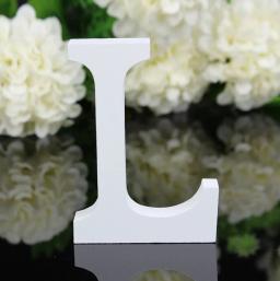 Letras brancas de madeira e espessura criativa, alfabeto para festa de casamento, aniversário, decoração de casa, artesanato, design de artesanato personalizado - Image 5