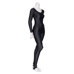 Macacão de dança com manga longa brilhante, especial para mulheres, adulto, elastano, ginástica, macacão, corpo inteiro, roupa de dança, gato, menina - Image 1