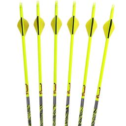 Alvo de flechas de carbono para tiro com arco composto, 300 340 400 500 600 32 polegadas id6.2 eixo para arco recurvo e de caça - Image 1