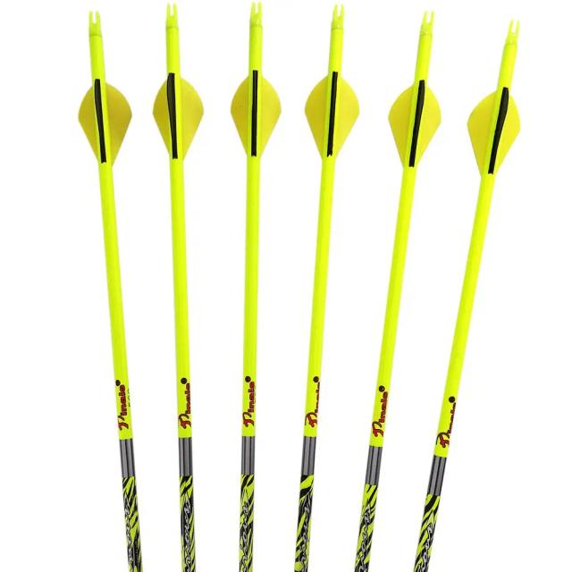 Alvo de Flechas de Carbono para Tiro com Arco Composto e Recurvo - Eixos de 32 Polegadas ID 6.2 (Gramas: 300 a 600)