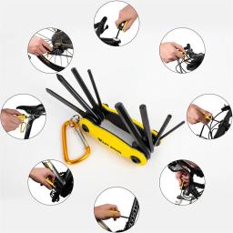 West Biking-Bicicleta Repair Tools Kit, Multitool, Corrente, Hex, Falou, Chave, Chave De Fenda, 10 em 1 Conjunto, Estrada, MTB, Bicicleta, Ciclismo - Image 3