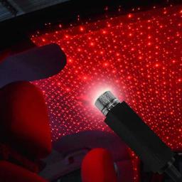 Mini projetor de estrela led para carro, luz usb dj efeitos de discoteca luz ambiente interno de palco lâmpada noturna ano novo decoração de natal - Image 1
