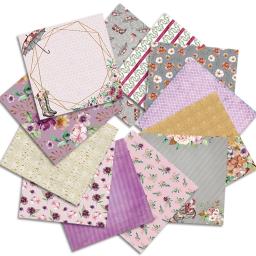 24 folhas 6 "x6" guarda-chuva floral estampado almofada de papel scrapbook bloco de papel artesanal artesanato de papel almofada de fundo alinacraft - Image 2