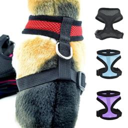Cinta de segurança para cachorro, coleira forte de malha macia para passeio com cachorro, colete ajustável de controle de animais de estimação, cabo grande - Image 3