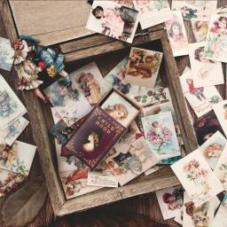 100 pçs pintura vintage tema adesivos conjunto scrapbooking adesivos para diário planejador diy artesanato scrapbooking embelezamento diário - Image 3