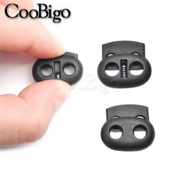 100 pçs rolha cabo bloqueio feijão alternar clipe para vestuário paracord cabo elástico cordão corda acessórios colorido 5mm buraco plástico - Image 4