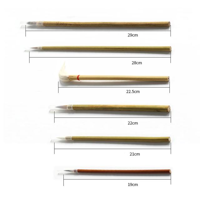 Conjunto de 6 Peças: Canetas de Cerâmica, Escovas de Bambu e Ferramentas para Pintura e Modelagem em Argila