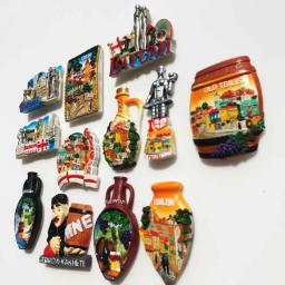 Ímã de geladeira decorativo 3d, acessórios de decoração, pintados, artesanato de viagem, geórgia, batumi, kakheti - Image 2