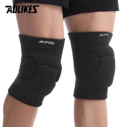 AOLIKES-Joelheiras Esportivas Espessamento, Voleibol, Joelheira Esportes Radicais, Suporte Brace, Dança, Yoga, Protetor Elástico, 1 Par - Image 3