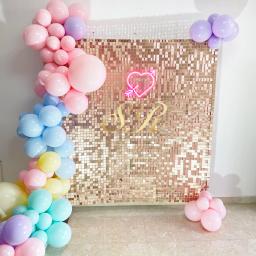 Painéis de lantejoulas coloridos e brilhantes, decoração para festas e eventos de parede - Image 4