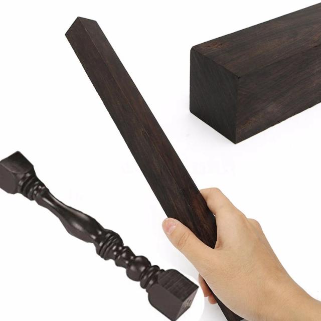 Aprimore seu Instrumento Musical com o Punho de Madeira de Gabão Ebony de 30x2,5x2,5cm em Preto e Branco