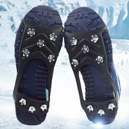 8 studs neve gelo gripper escalada crampons sapatos de caminhada anti-skid gelo de acampamento sapatos de caminhada spike grip inverno equipamentos ao ar livre - Image 2