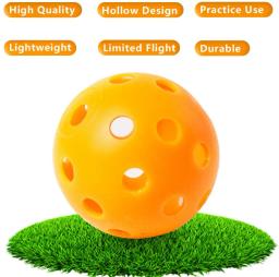 12PcsPractice Bolas De Golfe Oco Plástico Bolas De Treinamento De Golfe Colorido Airflow Bolas De Golfe Swing Prática Driving Range PE Toy Ball - Image 2