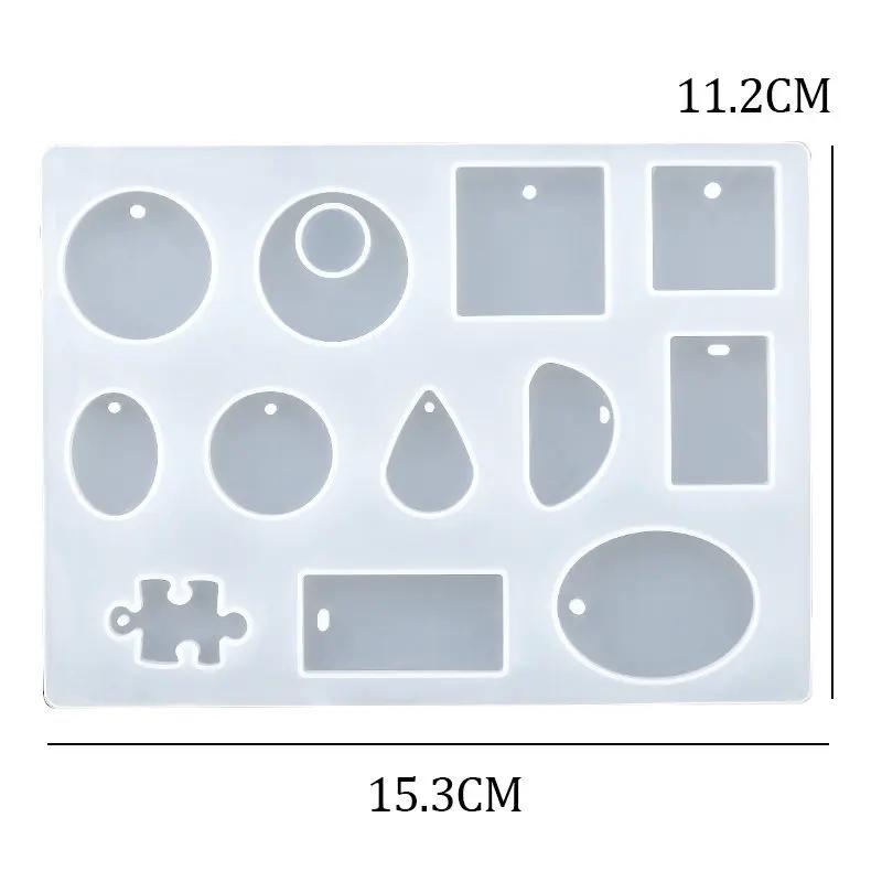 Molde De Brinco De Silicone Para Fazer Jóias, Ferramentas De Fundição De Resina, Ganchos De Brinco Para Artesanato, Encantos DIY, Fabricação De Pingentes - Image 1