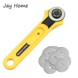 Cortador rotativo de tecido com 28mm e 5 peças, lâminas, rolo de costura, acolchoado, ferramentas de corte de tecido, tesoura de alfaiate, acessórios de costura artesanal - Image 1