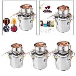Moonshine contendo água álcool destilador espíritos kit tubo de cobre produção doméstica de vinho fermentação à óleo caldeira para uísque faça você mesmo - Image 5