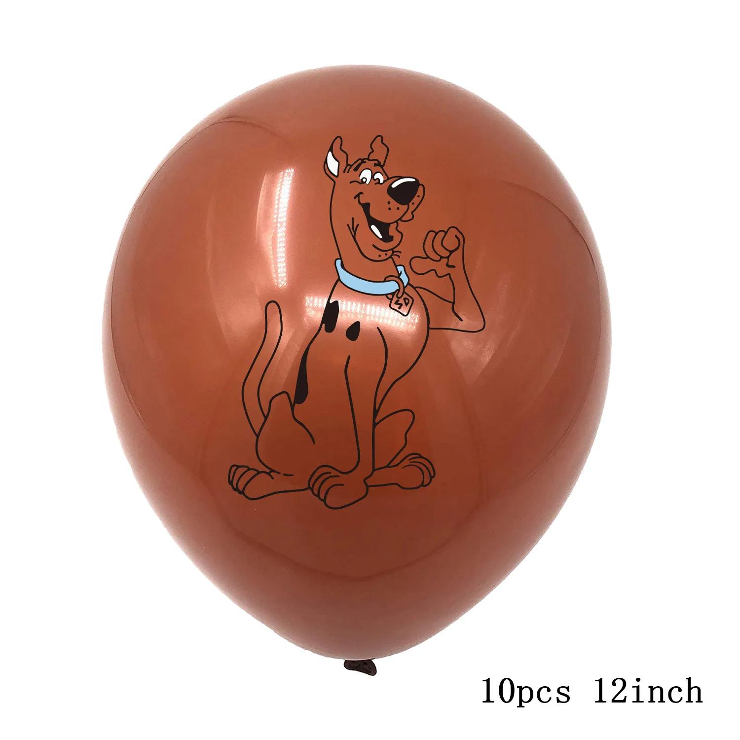 Scoobyed látex balões para crianças, animais, animal de estimação, cão, pata pal, festa, casa, feliz aniversário, decorações suprimentos, brinquedos, 12 ", 10 pcs, 12pcs - Image 1