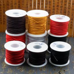 Forte Elastic Beading Cord para Fazer Jóias, Stretch Thread, String para Pulseiras, Linha de Cordões de Colar DIY, 50m por Rolo, 0.8mm, 1mm, 1.2mm, 1.5mm, 1.5mm - Image 1