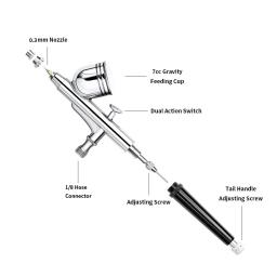 Airbrush Pistola para Pintura, Air Brush Pen, Pintura para Maquiagem, Car Model Craft, Home DIY Art Drawing, Graffiti, Gráfico - Image 2