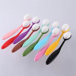 10 pçs/set pincéis de mistura alças ergonômicas usadas para colorir fazer cartão escovação pintura artesanato cores diferentes pequenas ferramentas - Image 2