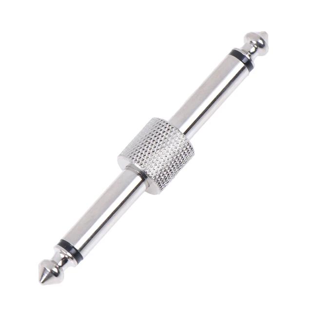 Conector adaptador de 6,35mm para pedal de efeitos de guitarra e acessórios elétricos