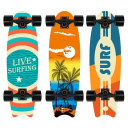 Prancha de surf para iniciantes, prancha grande de madeira de bordo para exercício de skate, esporte e rua ao ar livre - Image 1