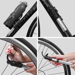 X-Tiger Mini bombas bicicleta portáteis, alta pressão bomba de ar bicicleta, Presta leve e adaptador Schrader - Image 6