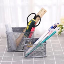 Cesta magnética de malha de arame para geladeira, durável, caixa de armazenamento, organizador de maquiagem, canetas, armazenamento de material de escritório - Image 3