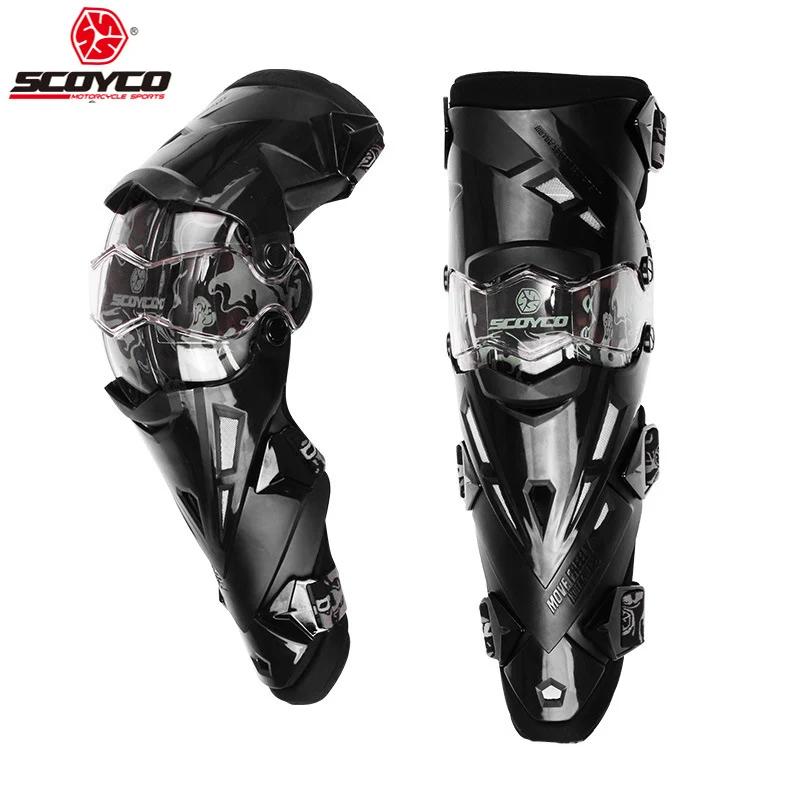 Scoyco mulheres rosa motocicleta joelheira gurad motocross mx equitação joelho protetor de moto corrida joelheira equipamentos de proteção - Image 1