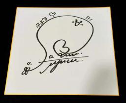 Quintupletos quintessentiais sakura ayane placa de cartão shikishi autografada 27*24 cm J-POP 052021 - Image 4
