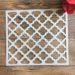20*20 cm tamanho diy artesanato molde de mandala para pintura estêncil estampado álbum de fotos cartão de papel em madeira, tecido, parede - Image 1