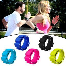 Durável Silicone Wrist Pesos, Pulseira Ajustável, Wearable Pesos para Fitness, Exercício, Caminhada, Corrida, Yoga, Ginásio, 2pcs - Image 3