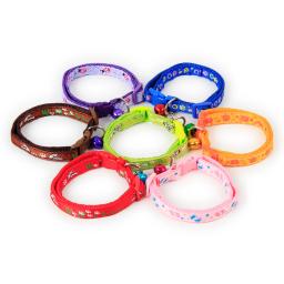 Coleiras ajustáveis 1.0 de nylon com sinos, para animais de estimação, 3 peças, charmoso, colar para cães pequenos, gatos, suprimentos para animais de estimação - Image 1