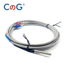 Cg 4mm * 30mm k j pt100 1m 2m 3m 5m 10m tipo sonda blindado fio trançado termopar sensor de temperatura para controlador de temperatura - Image 1