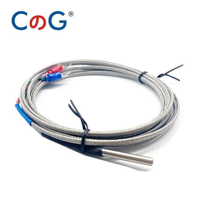 Sensor de Temperatura Tipo Sonda Blindado CG 4mm PT100 K J