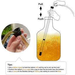 Auto Home Brewing Sifão, Beer Transfer Tools, Mangueira e Sifão Titular, Racking Cana, Food Grade Material, 5/16 ", 2 pcs - Image 5