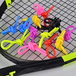 5 pçs raquete de tênis amortecedor de vibração string silicone gel nó forma amortecedor racquetball - Image 5