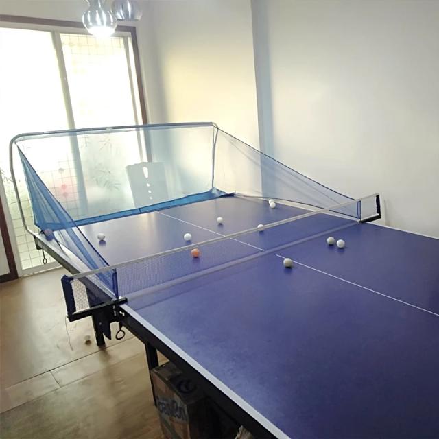 Rede Catch Net Móvel para Prática de Ping Pong com Rack e Multi-Bolas