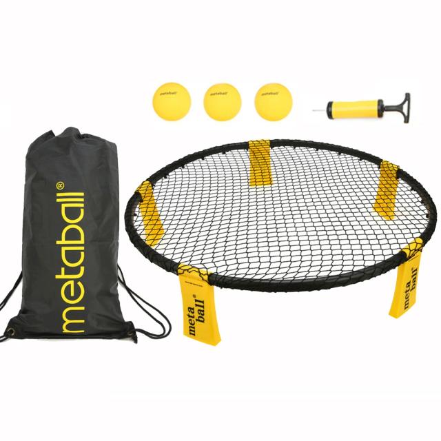 Conjunto de Mini Voleibol de Praia e Spike Game Balls para Esportes de Equipe ao Ar Livre com Rede e 3 Bolas