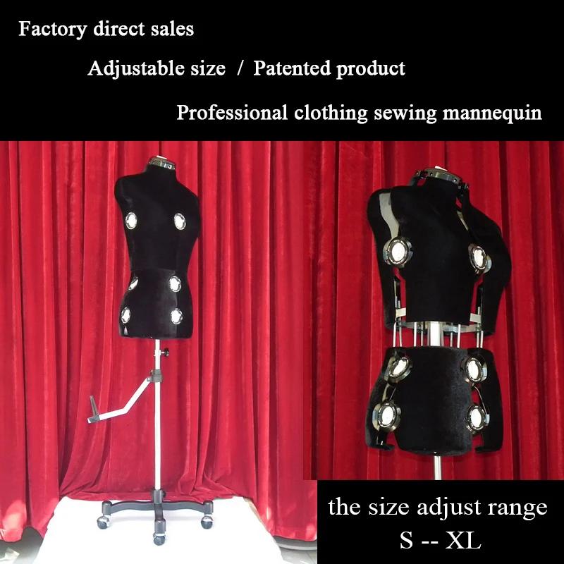 Manequim de costura profissional para vestuário e alfaiate, DIY, suprimentos de roupas, fábrica, venda quente, novo estilo, tamanho ajustável - Image 1