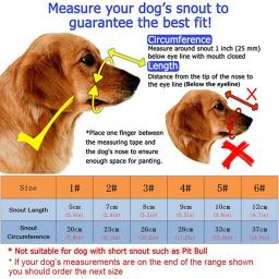 Ajustável respirável cão focinhos, focinhos para pequenos médios e grandes cães, parar de morder, latir, mastigar, pet fornecimentos - Image 2