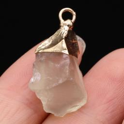 Pedra natural pingente semi-pedras preciosas cristal bud pingente para fazer jóias diy colar pulseira brincos acessórios - Image 6