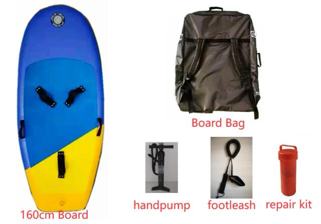 Placa Inflável de Folha com Carbono para Kite Surfing - Disponível em 160 cm e 170 cm