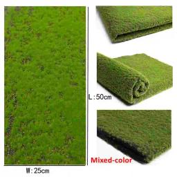 DIY Turf Lawn Model Grass Mat, Paisagem ao ar livre, Micro Cenário para Diorama, Sand Table Material de Construção, 25x50cm, 1Pc - Image 2
