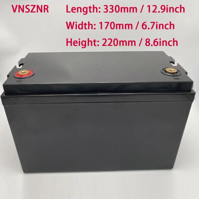 Caixa de Bateria LiFePO4 ABS para Armazenamento de Células de Lítio 12V a 48V – Opções de 10Ah a 280Ah